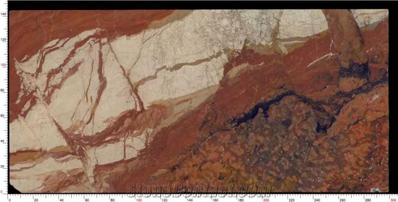 Polished Breche Fantastique Marble Slab For Tiles