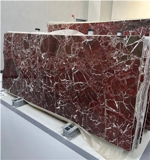 Polished Viola Red Large Marble Slab For Tiles