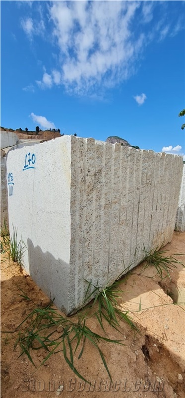 White Dallas Granite Blocks