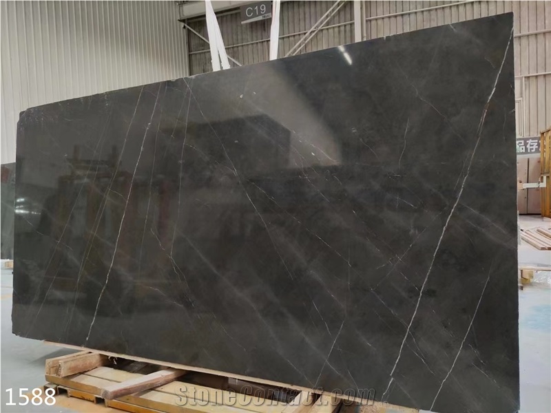 Bulgarian Grey Marble Tiles Grafitti Persian Gray Big Slab