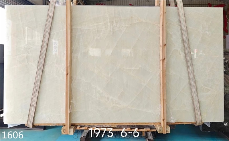 Ice Century Pure White Onyx Big Slab Interior Wall Tiles