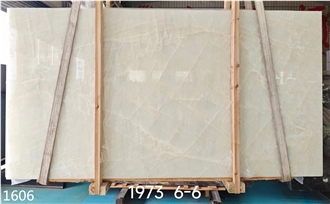 Ice Century Pure White Onyx Big Slab Interior Wall Tiles