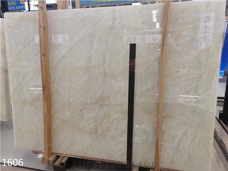 Ice Century Pure White Onyx Big Slab Interior Wall Tiles