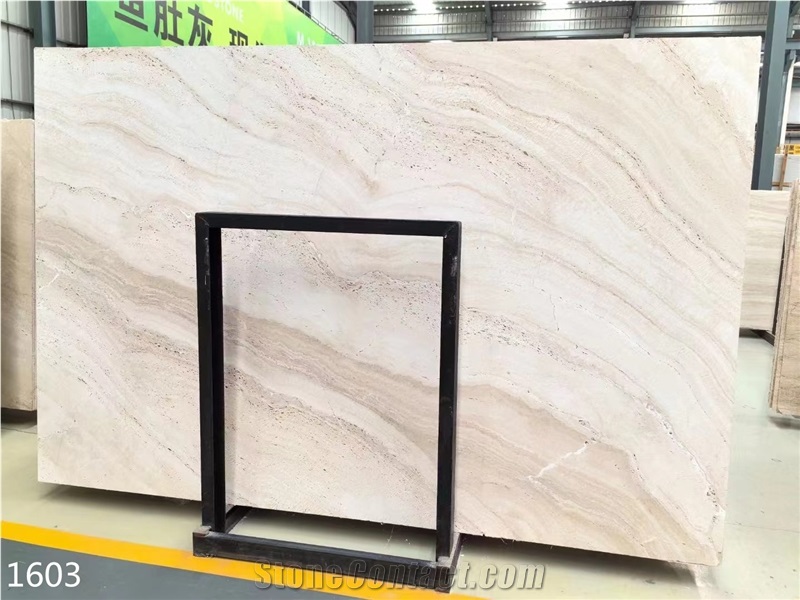 Italy Travertino Romano Bianco Slabs White Chiaro Travertine