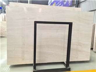 Italy Travertino Romano Bianco Slabs White Chiaro Travertine