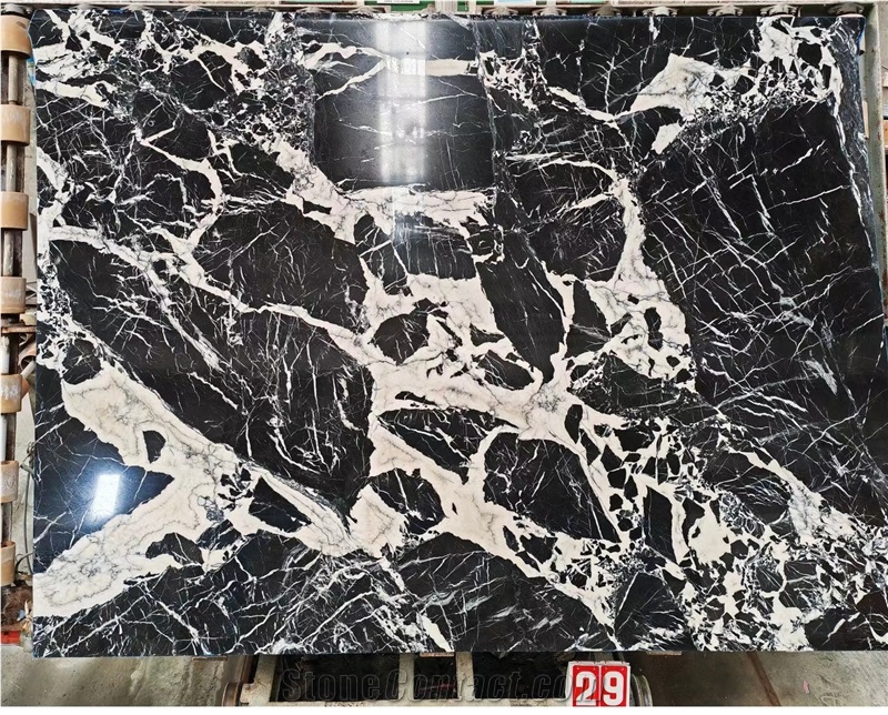 Noir Grand Antique Marble Tiles Marmor Noire Antique Slab
