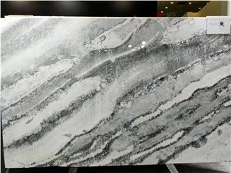 Ocean Grey White Marble Big Slabs Tiles Atlantic Platinum