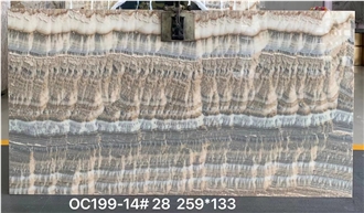 Silver Onyx Slabs Grey Blue Onix Big Slab Wall Tile Use