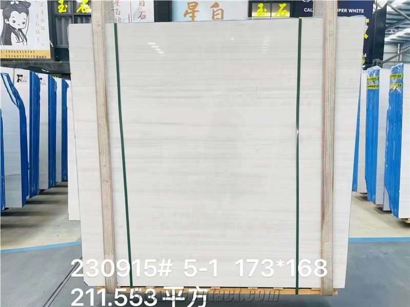 Solto White Marble Tiles Usak Star White Big Slab Wall Use
