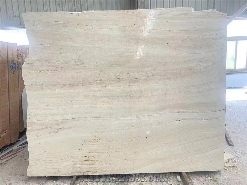 Super White Travertine Slabs Persian Stone Tile