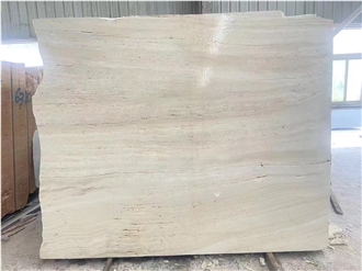 Super White Travertine Slabs Persian Stone Tile