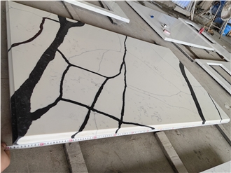 GOLDTOP 5010 New York White Quartz Kitchen Tops
