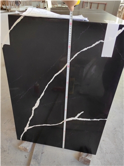 GOLDTOP 5024 Nero Statuary Black Quartz  Kitchen Countertop