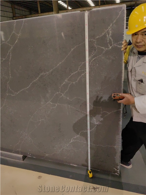 GOLDTOP 5039 Laurent Black Quartz Slabs