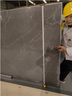 GOLDTOP 5039 Laurent Black Quartz Slabs