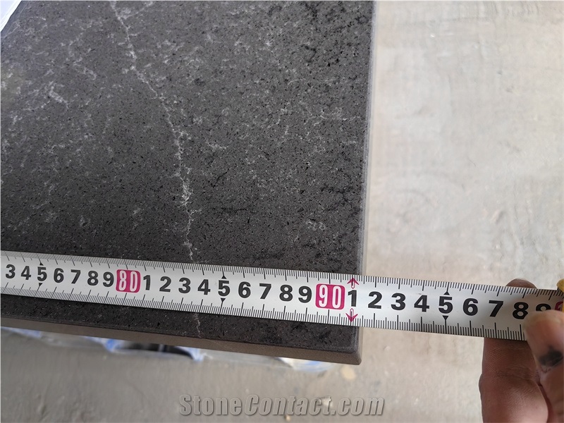 GOLDTOP 5039 Laurent Black Quartz Slabs