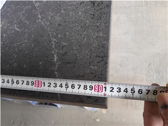 GOLDTOP 5039 Laurent Black Quartz Slabs