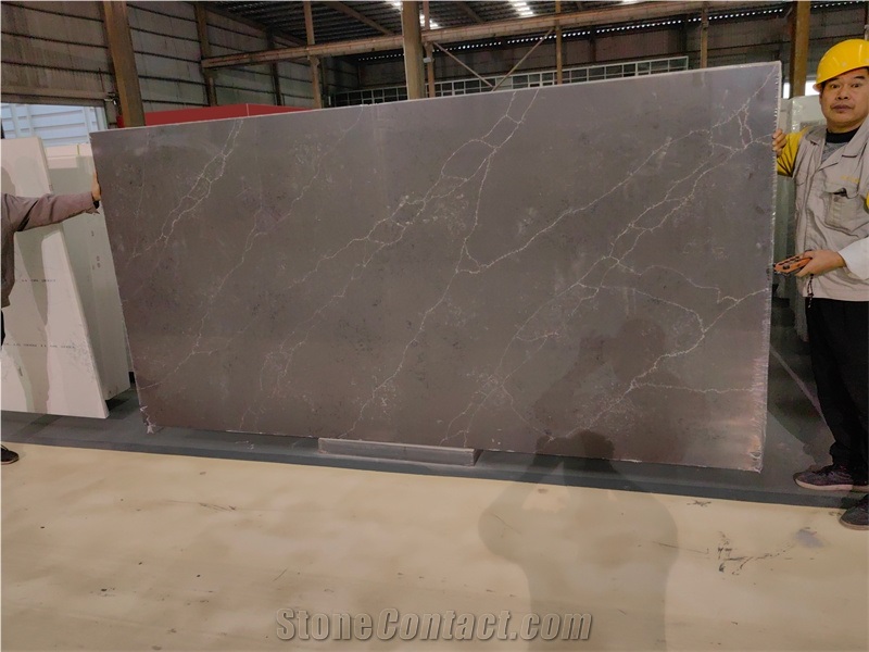 GOLDTOP 5039 Laurent Black Quartz Slabs
