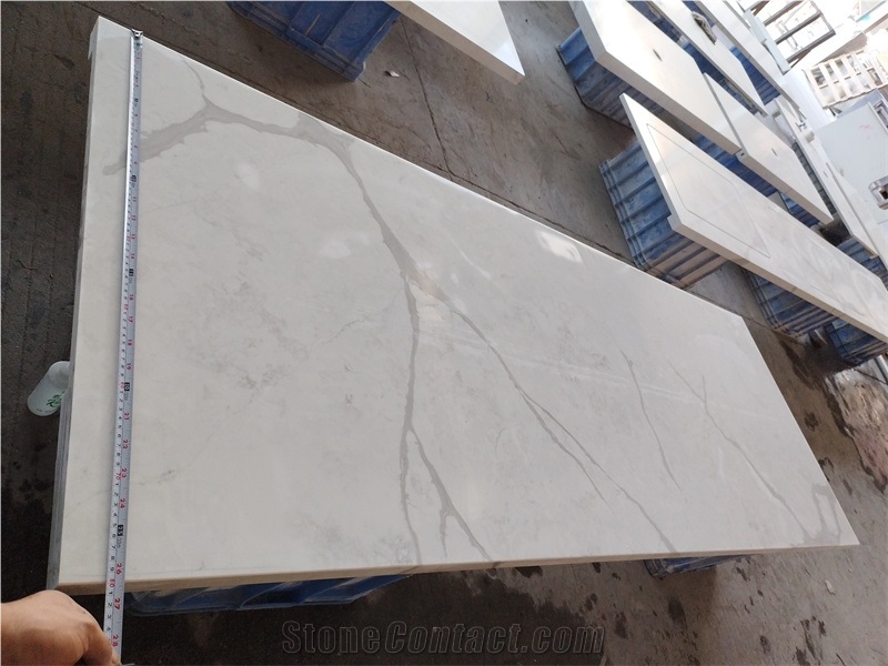 GOLDTOP 5055 Diana Extra White Quartz Kitchen Tops