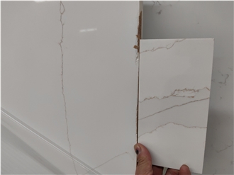 GOLDTOP 5109 Calacatta Apuana White Quartz Kitchen Tops