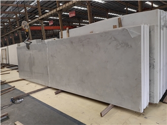 GOLDTOP 6024 Concrete Misty Black Quartz Slabs
