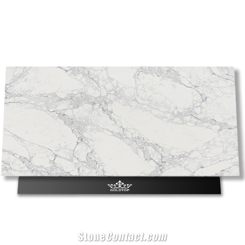 Polished 5117 Statuario Verona Quartz Slabs