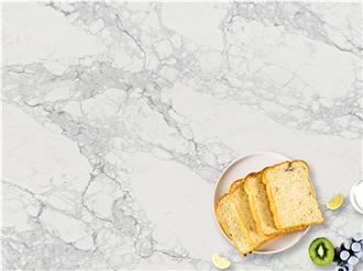 Polished 5117 Statuario Verona Quartz Slabs