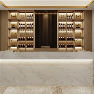 Polished 5117 Statuario Verona Quartz Slabs
