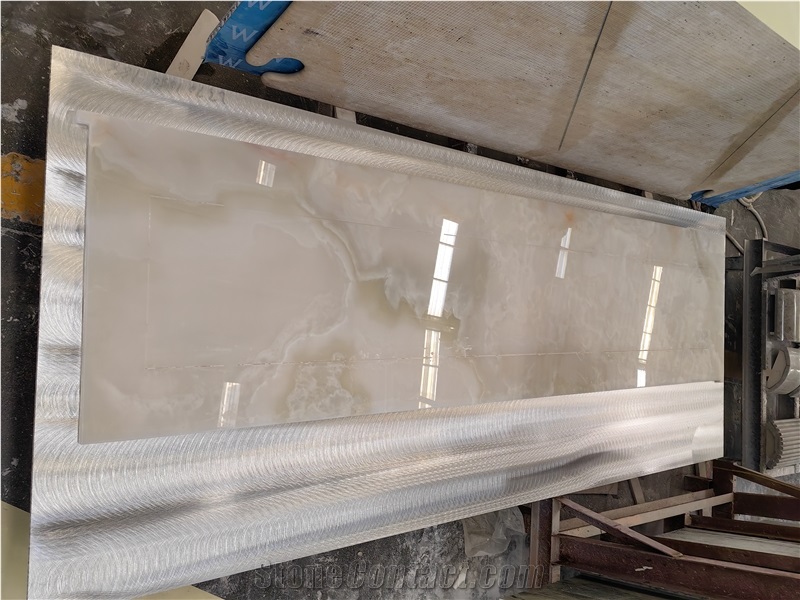 Goldtop White Onyx Vanity Top Bathroom Countertop
