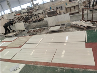 High End Polished Custom Size Bianco Dolomiti Marble Tiles