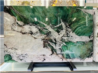High Quality Emerald Crystal Quartzite Slabs