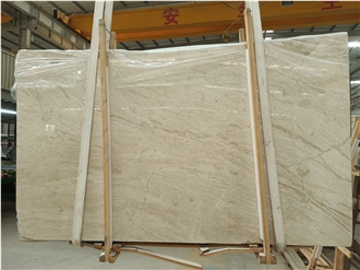 Honed Surafce Integrated Beige Marble Bathroom Countertop