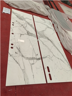 Luxurious Design Eased Edge Process Marble Countertops