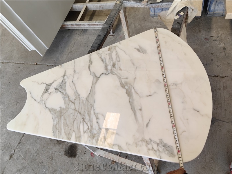 Luxurious Design Eased Edge Process Marble Countertops