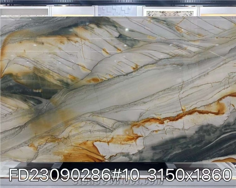 Aquarella Golden Quartzite Slabs