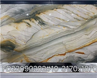 Aquarella Golden Quartzite Slabs