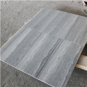 Blue Wood Vein Marble Wall Tiles Wooden Grain Marble Slab Tile
