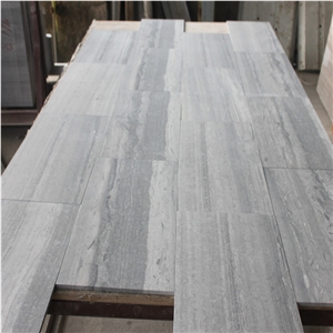 Blue Wood Vein Marble Wall Tiles Wooden Grain Marble Slab Tile
