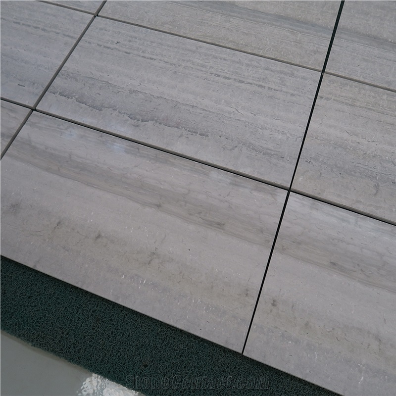 Blue Wood Vein Marble Wall Tiles Wooden Grain Marble Slab Tile
