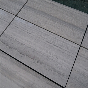 Blue Wood Vein Marble Wall Tiles Wooden Grain Marble Slab Tile
