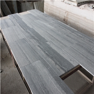 Blue Wood Vein Marble Wall Tiles Wooden Grain Marble Slab Tile