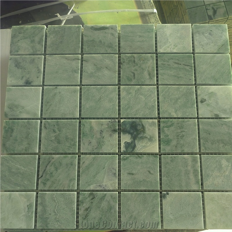 Green Marble Mosaic Tiles For Backsplash Wall Tiles