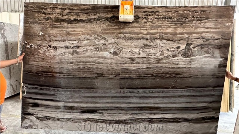 Cappuccino Brown Marble Slabs