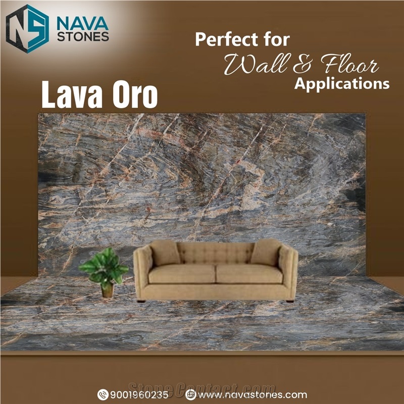 Lava Oro Marble Slabs