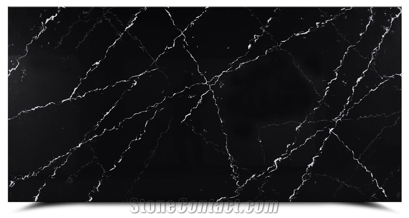 AQ8672 Nero Oriental Quartz Slabs