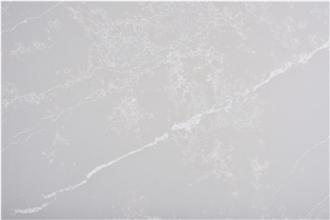 AQ8674 Light Grey Quartz With White Veins Quartz Slabs
