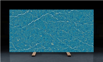 Ash Quartz - Beautiful Blue Calacatta Quartz Slabs