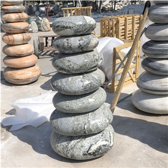 Garden Landscape Big Pebble Onyx Showstone Cobble Fountains