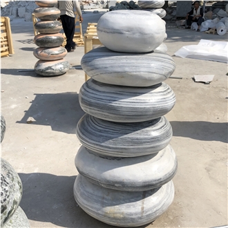Garden Landscape Big Pebble Onyx Showstone Cobble Fountains