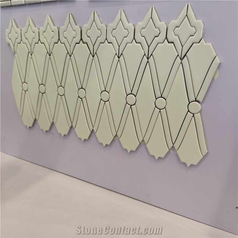 Quality Wall Decoration White  Mosaic For Home And Hotel